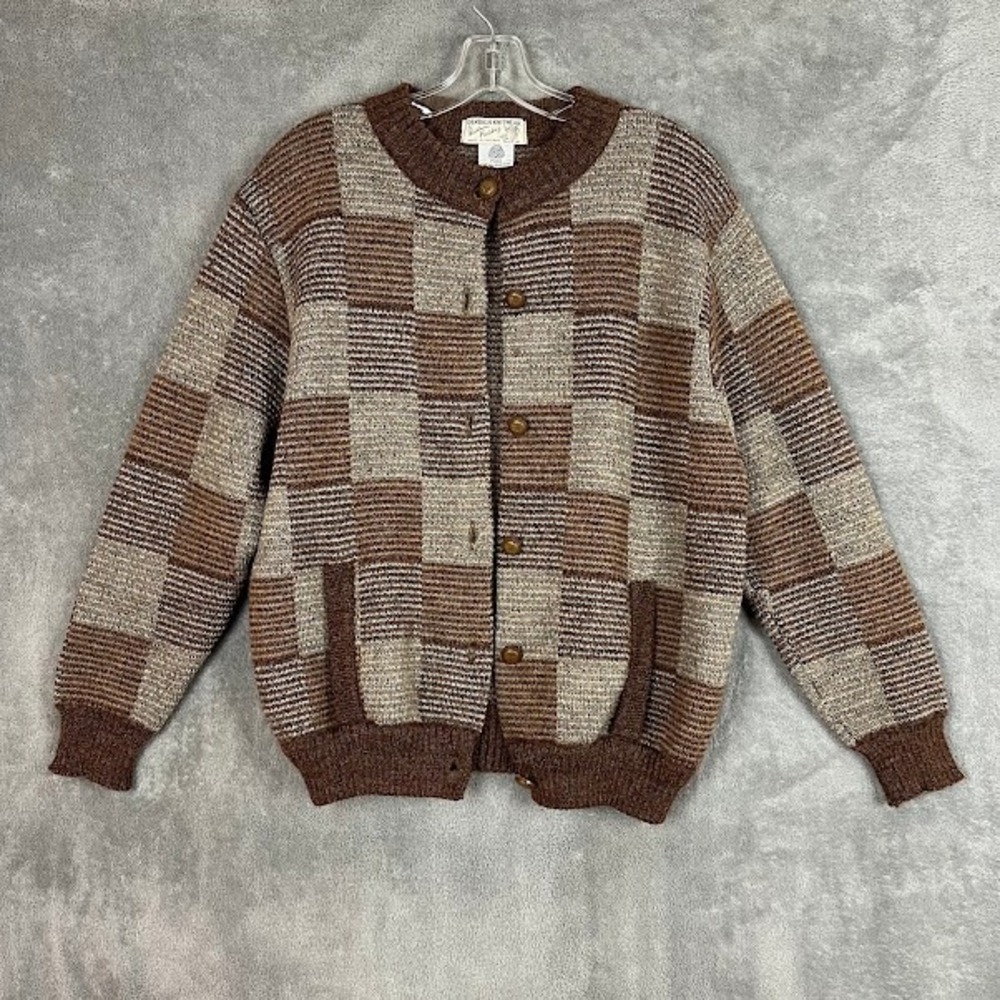 Denbigh Knitwear Pure New Wool Sweater Womens M England Classic Old Money